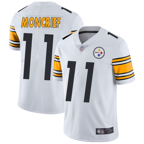 Men Pittsburgh Steelers Football #11 Limited White Donte Moncrief Road Vapor Untouchable Nike NFL Jersey